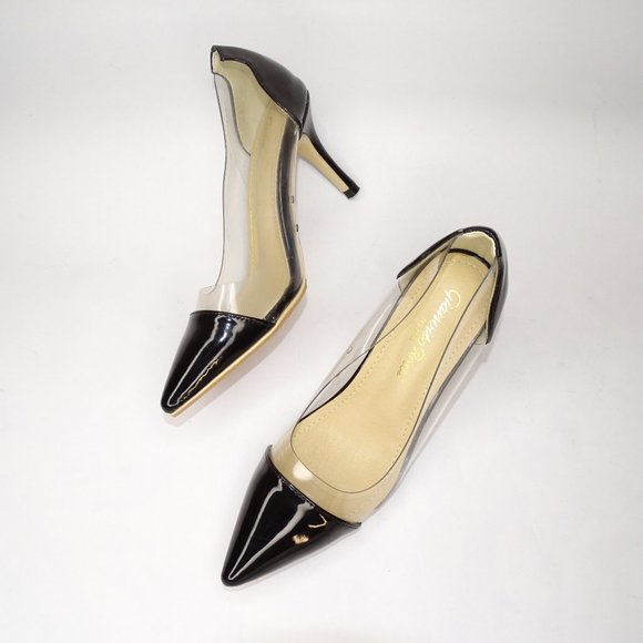 Gianvito Rossi Plexi Patent PVC Clear Pump Heels - Picture 9 of 12